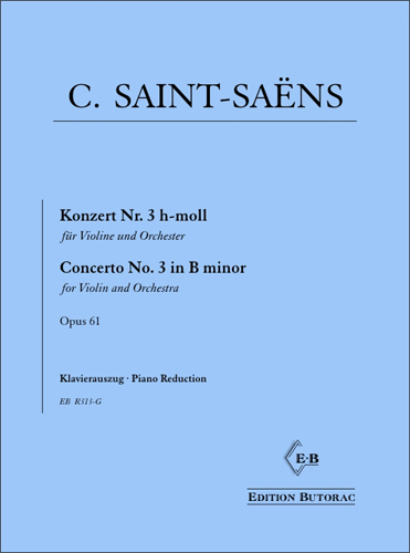 Cover - Saint-Saëns, Violinkonzert Nr. 3